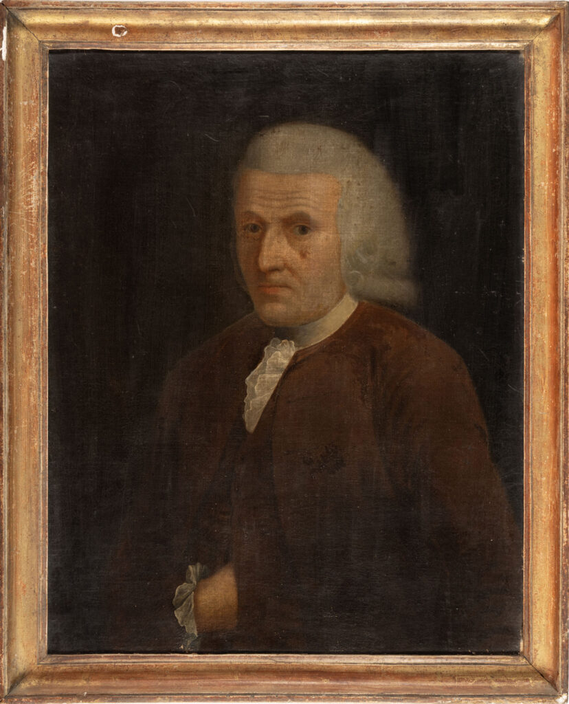 ÉCOLE ANGLAISE DU XVIIIe SIÈCLE : « Portrait d&rsquo;un gentilhomme…