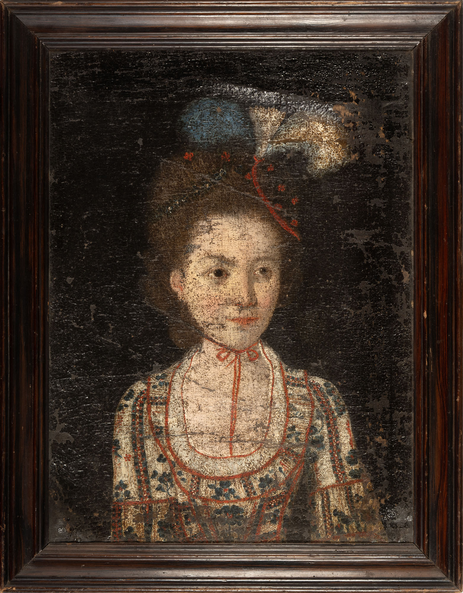 ÉCOLE FRANÇAISE DU DÉBUT DU XVIIIe SIÈCLE : « Portrait…