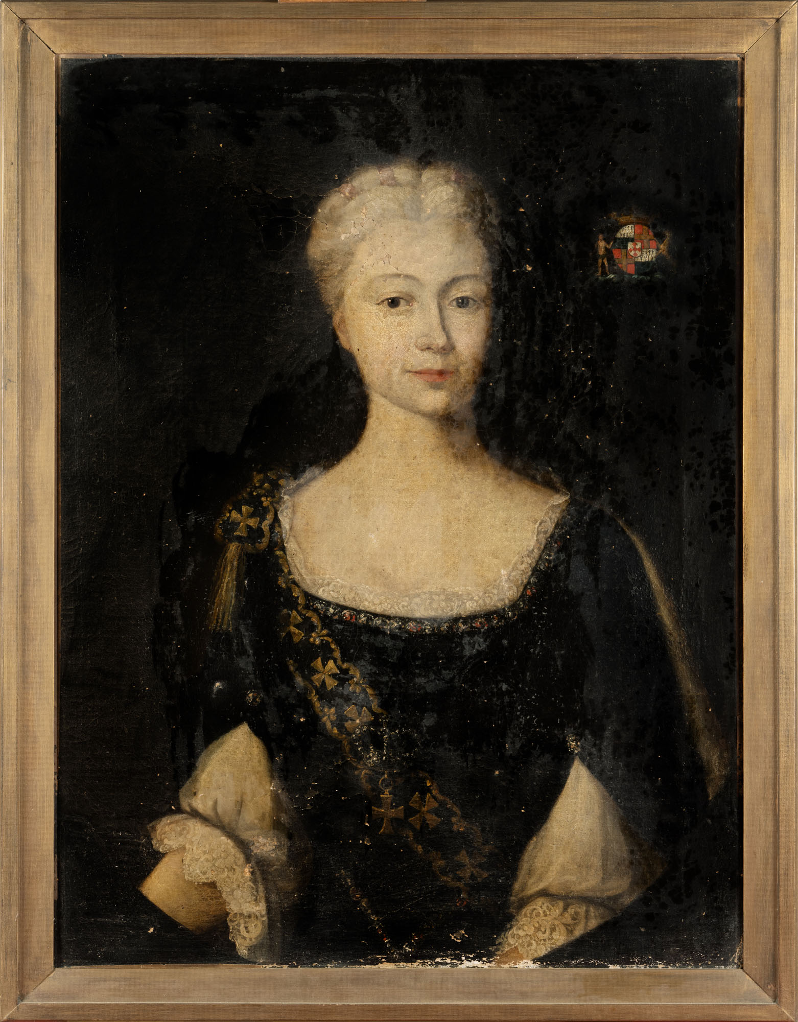 ÉCOLE ANGLAISE DU DÉBUT DU XVIIIe SIÈCLE : « Portrait…