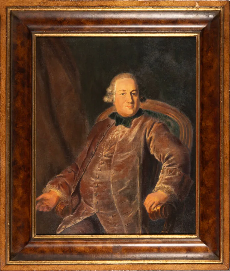 ÉCOLE DU XVIIIe SIÈCLE : « Portrait d&rsquo;un homme en…