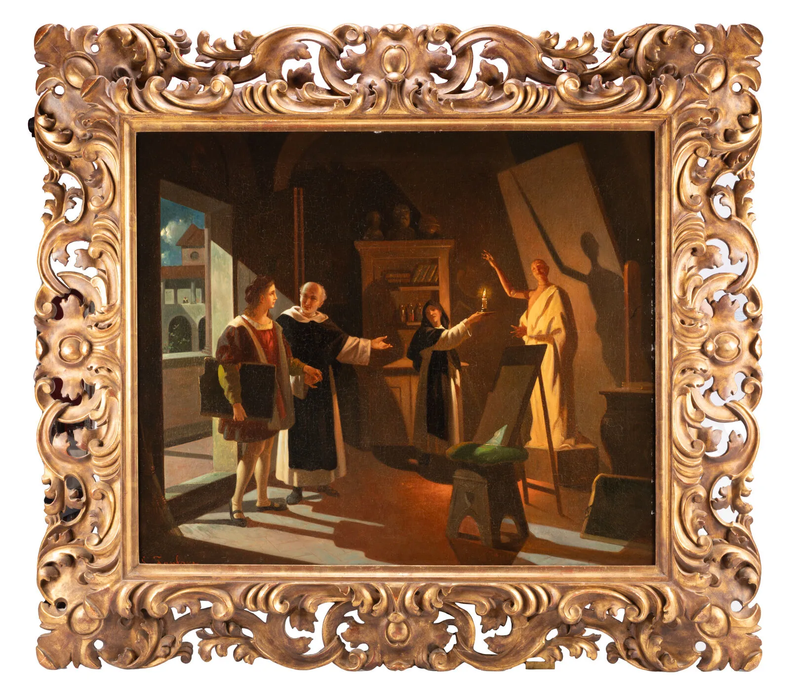 FANFANI Enrico (1824-1885) : « La présentation d’atelier sous la…