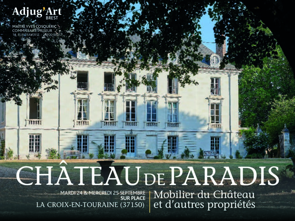 Couverture du catalogue — Mobilier du Chateau de Paradis La Croix en Touraine