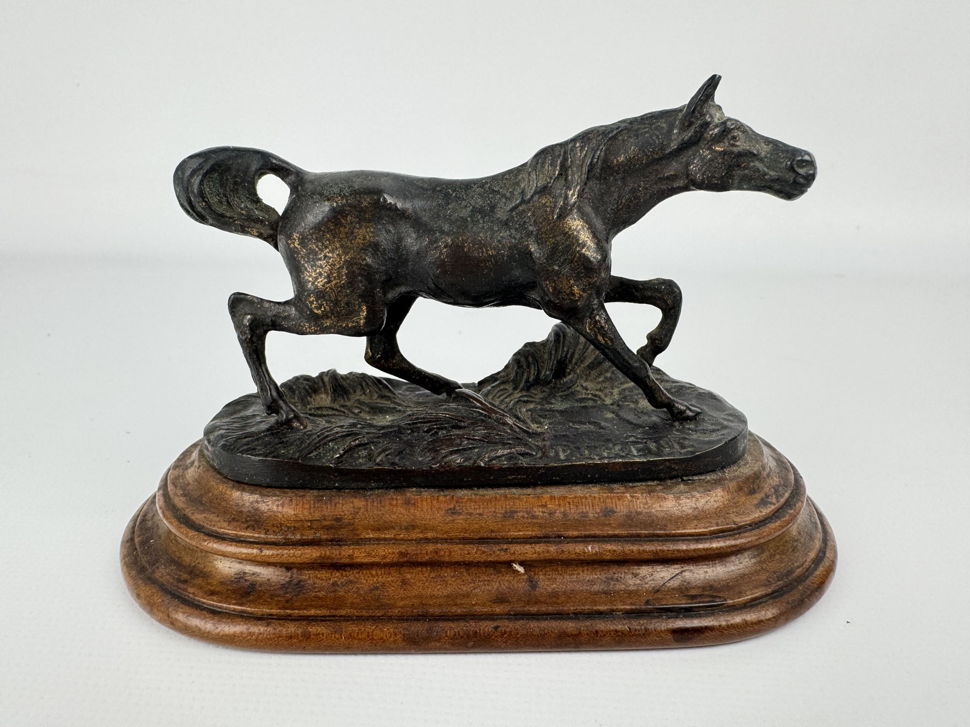 MENE Pierre-Jules (1810-1879) : « Cheval trottant », bronze à…