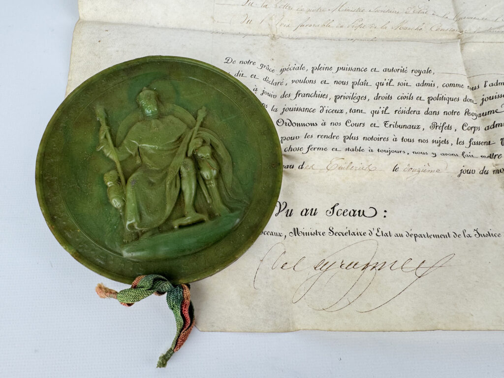 TIOLIER Nicolas-Pierre (1784-1853) : EMPREINTE DU GRAND SCEAU DE LOUIS…