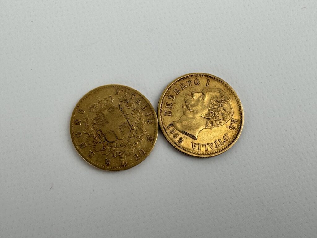 2 PIÈCES en or de 20 Francs type Union Latine…