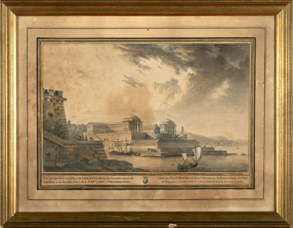 JALLIER Claude Jean Baptiste (1738-1807) : « Vue de la…