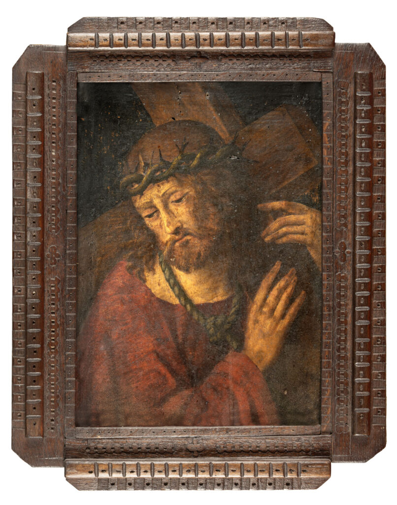 ÉCOLE DU XVIIe SIÈCLE : « Christ portant la croix…