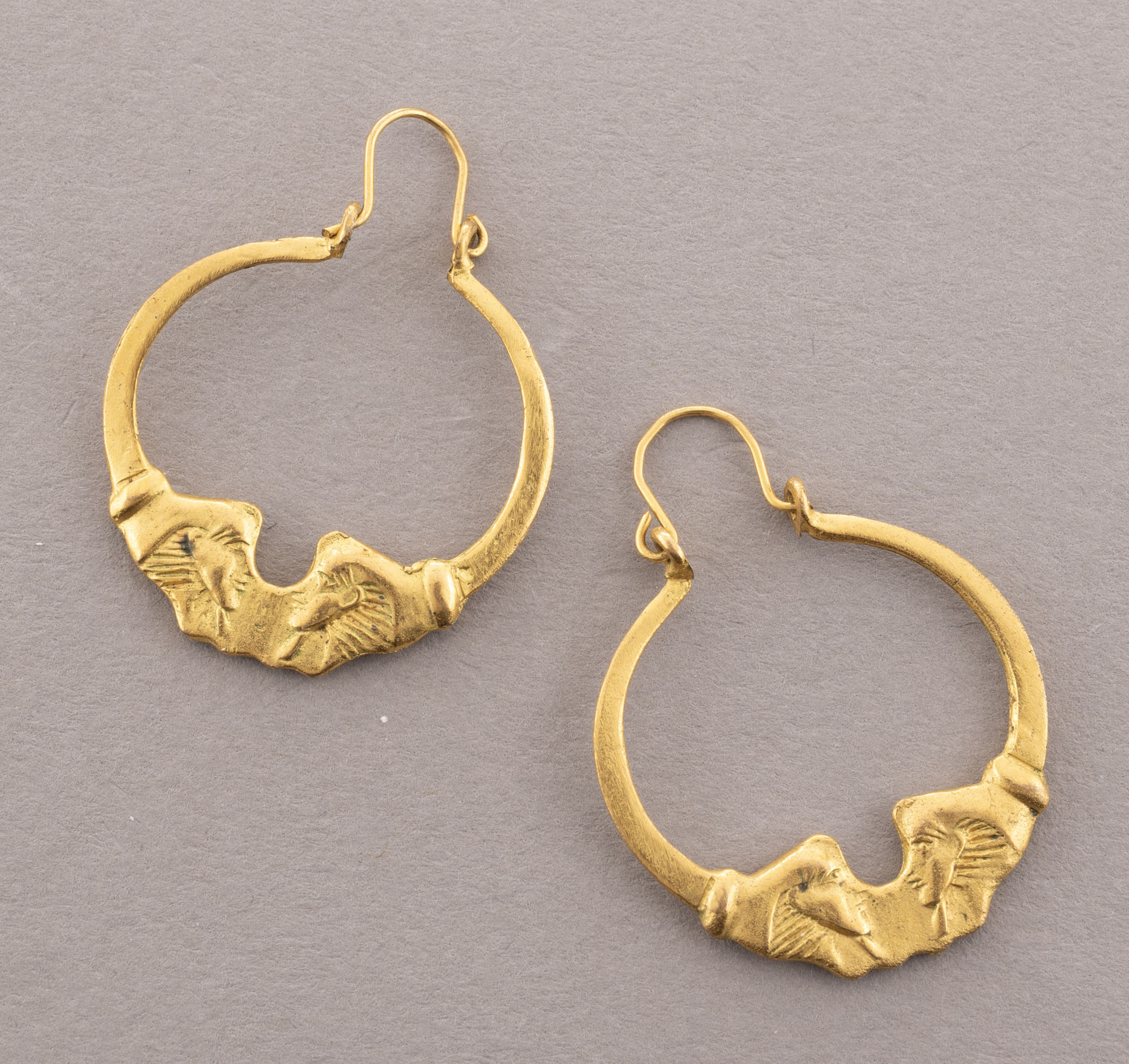 BOUCLES D’OREILLE en or jaune 750 millièmes en or amati…
