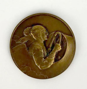 THENOT : Médaille en bronze patiné « Rallye de Pentrez », datée…