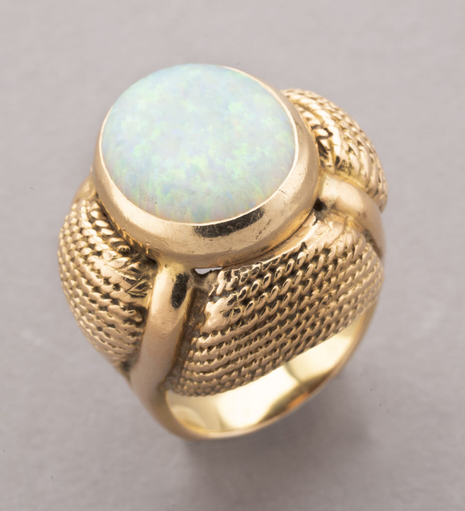 BAGUE en or rose 750 millièmes, le corps de bague…