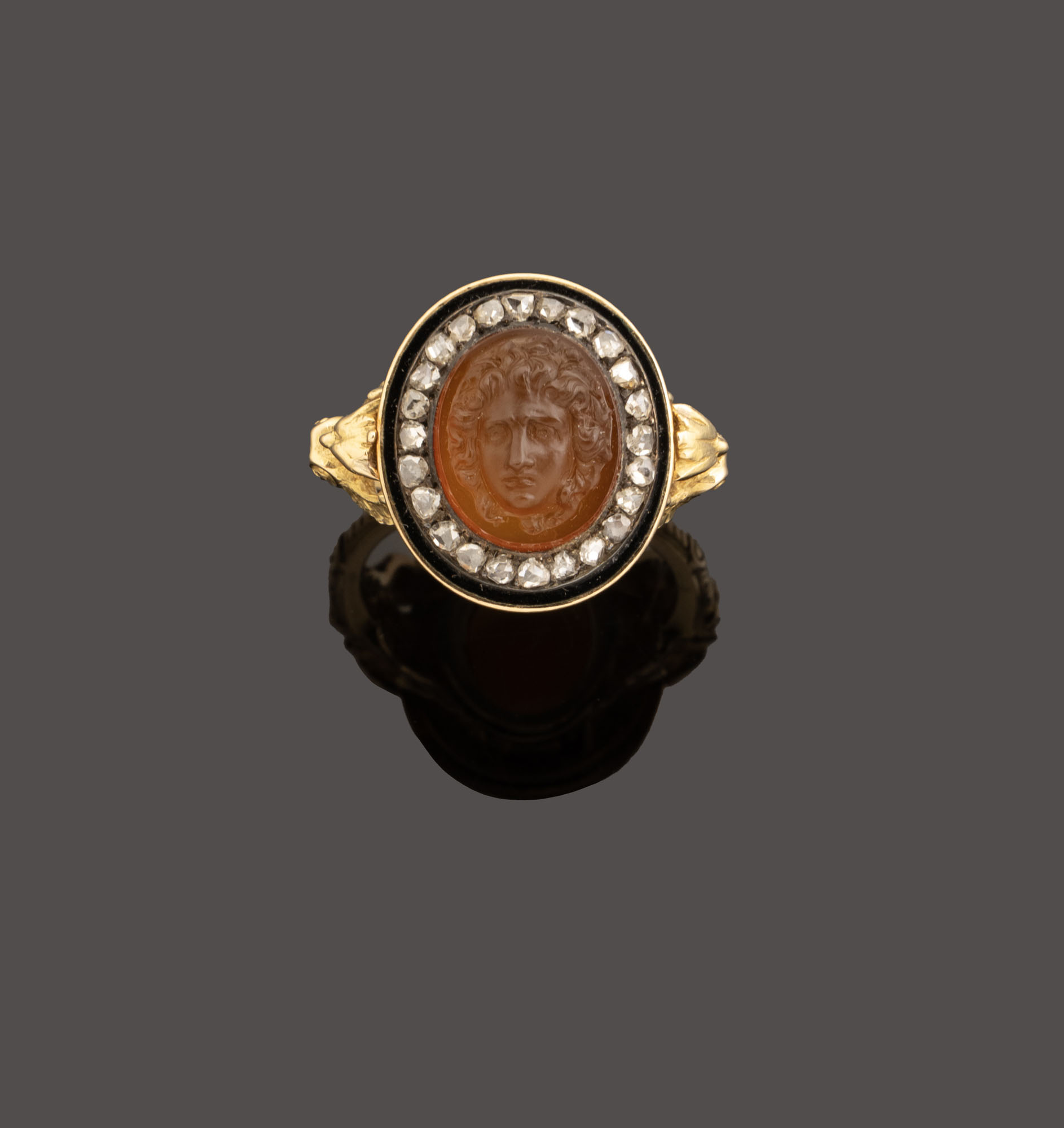 FANNIERES FRÈRES : BAGUE en or 750 millièmes ornée d’un…