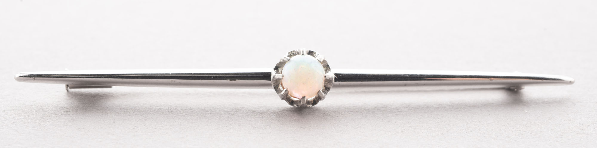 BROCHE barrette en or gris 750 millièmes et platine 950…