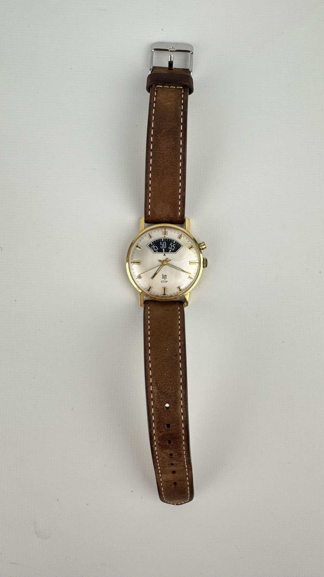 LIP : MONTRE d’homme « Stop », boîtier rond en…