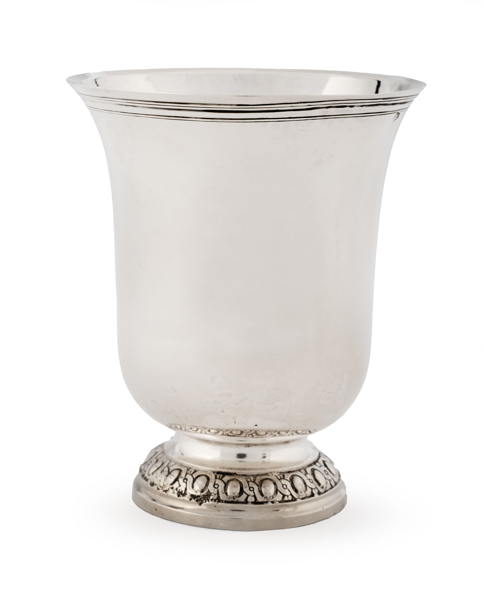 GOBELET en argent, PARIS 1750-1756. De forme tulipe reposant sur…