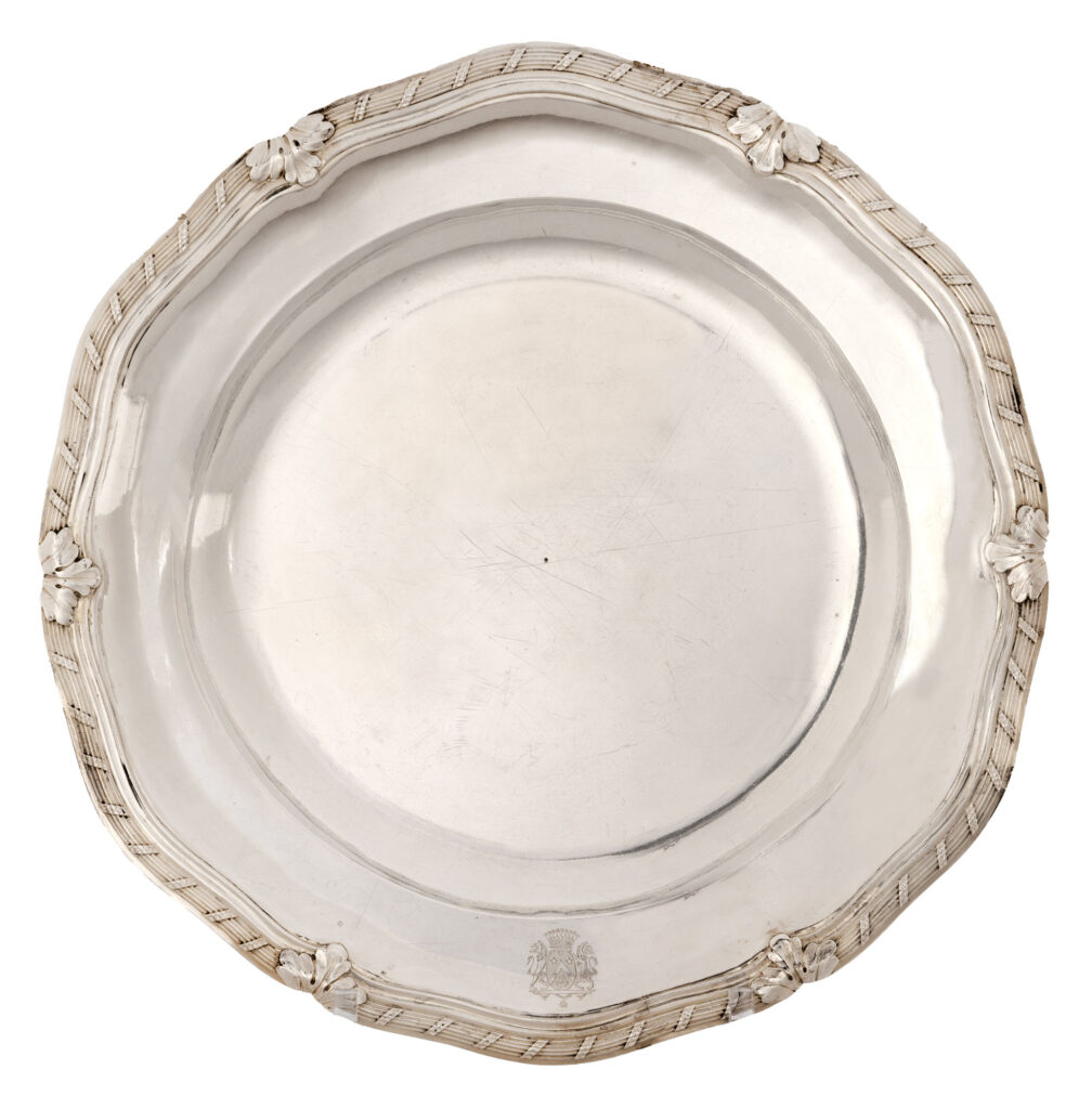 PRÉSENTOIR en argent, AIX-EN-PROVENCE 1790 par Gaspard BUREL reçu en…