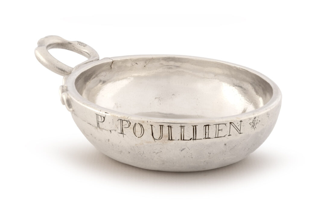 TASSE A VIN ou TASTE-VIN en argent, CLERMONT-FERRAND vers 1778…