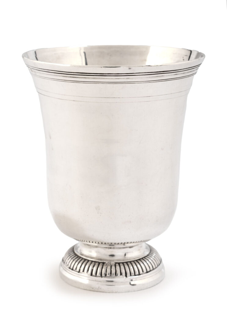 GOBELET en argent, MEAUX 1778-1782 poinçon de Catherine DECOMBLE veuve…