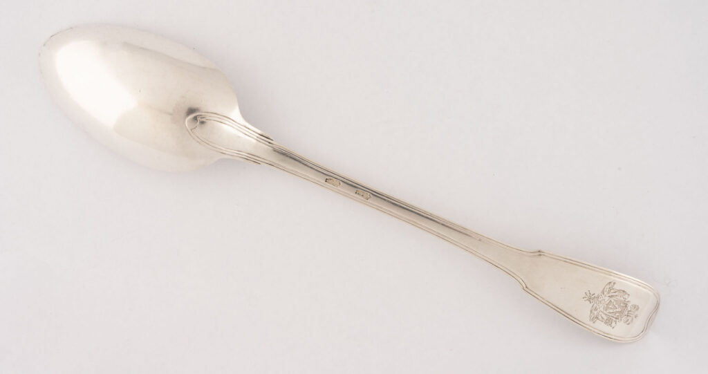 CUILLER A RAGOÛT en argent, SAINT-CLAUDE (Juridiction de BESANÇON) 1762-1788…