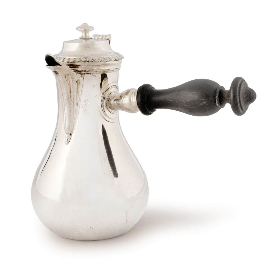 VERSEUSE en argent, PARIS 1798-1809 par Charles-Antoine BLERZY. Piriforme à…