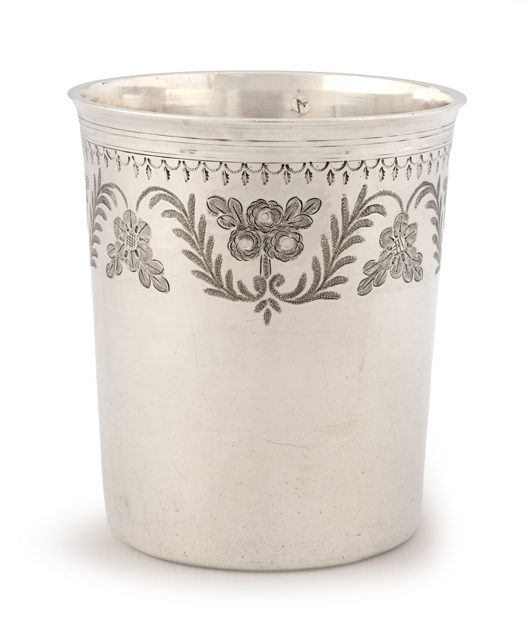 GOBELET droit en argent, PARIS 1819-1838 par Théodore TONNELLIER. À…