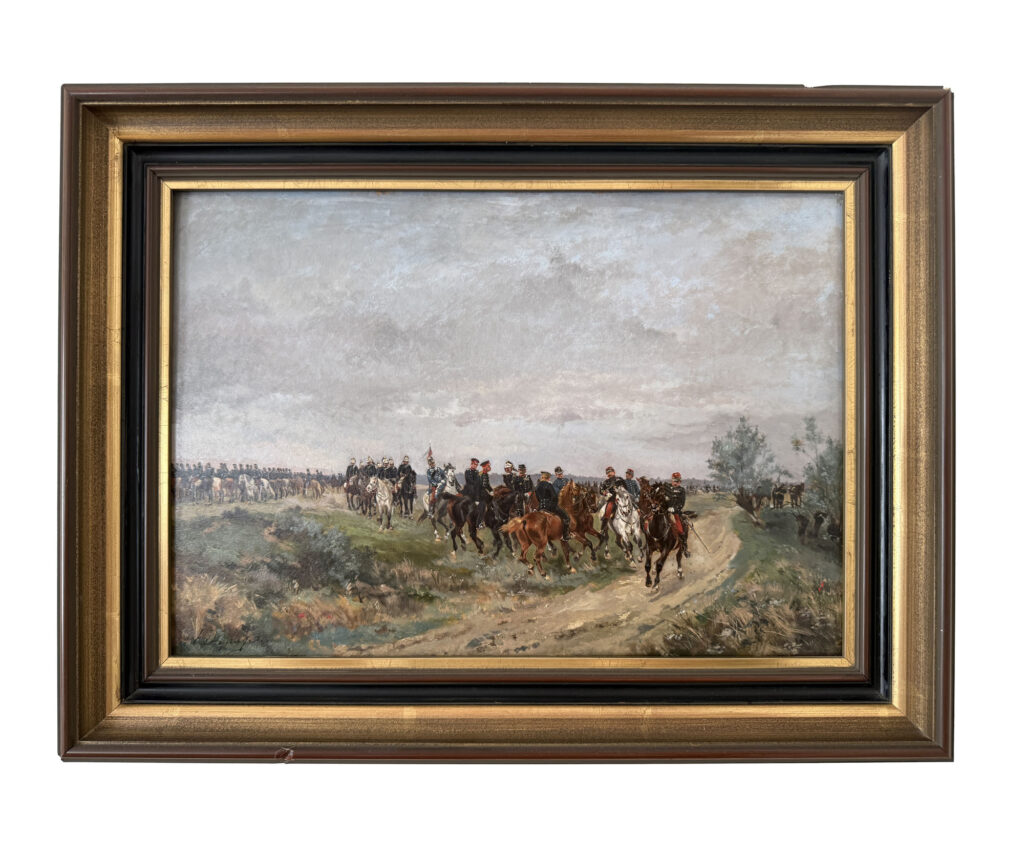 DUPRAY Henry-Louis (1841-1909) : « La colonne militaire en marche…