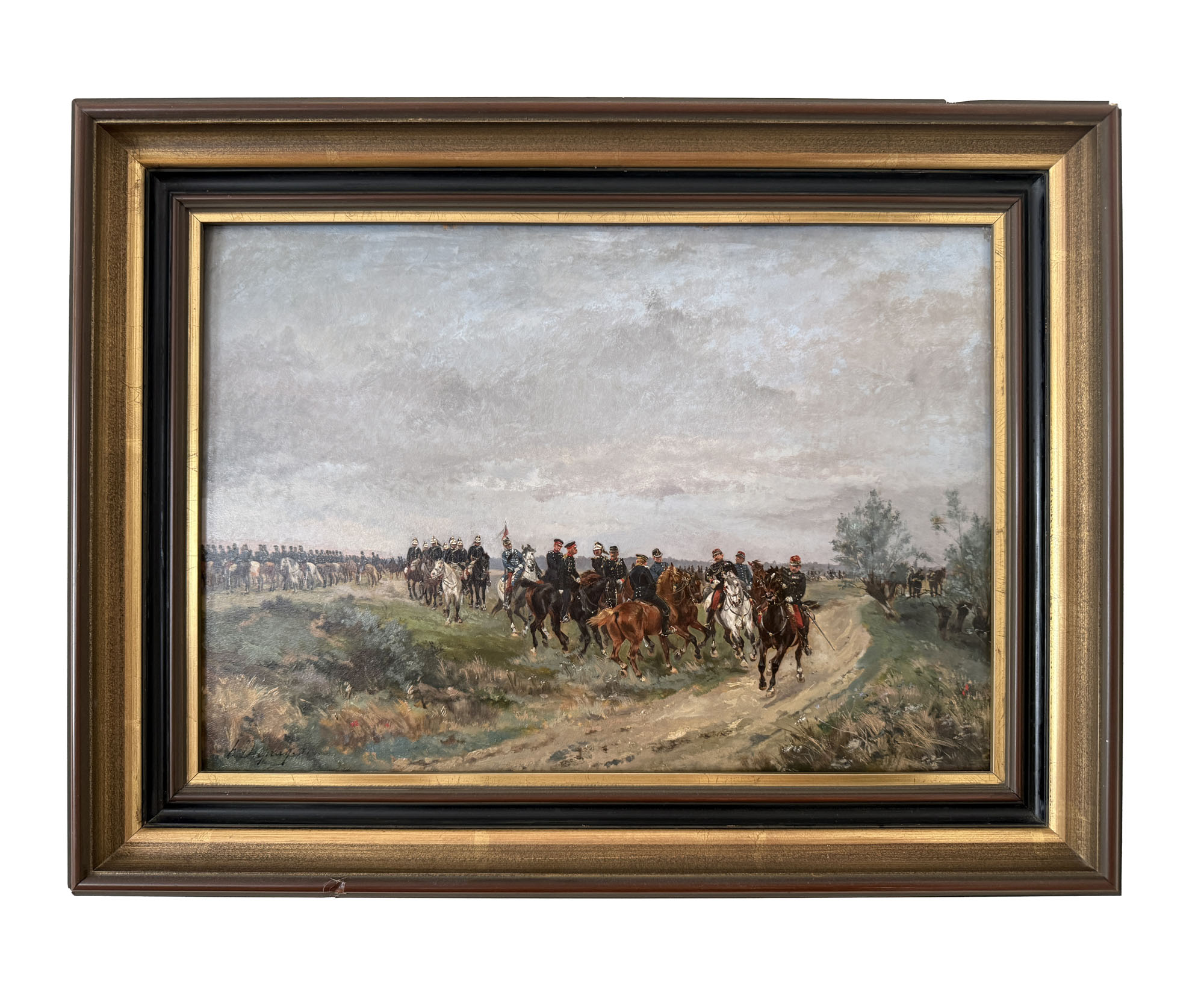 DUPRAY Henry-Louis (1841-1909) : « La colonne militaire en marche…