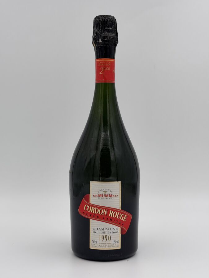1 BOUTEILLE de G.H. Mumm Cordon Rouge Cuvée Limitée 1990.…