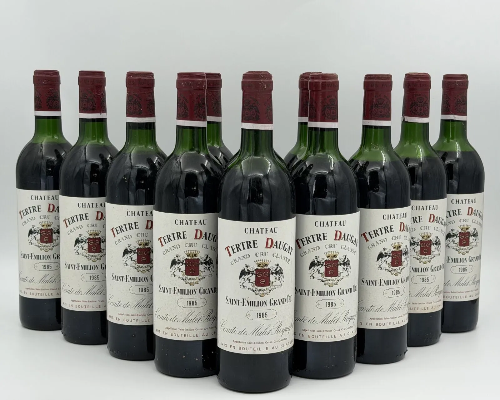 12 BOUTEILLES de Château Tertre Daugay, SEGC. Niveaux : 6…