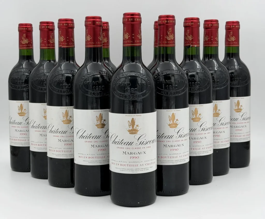12 BOUTEILLES de Château Giscours 1990, Margaux, CBO ouverte. Niveaux…