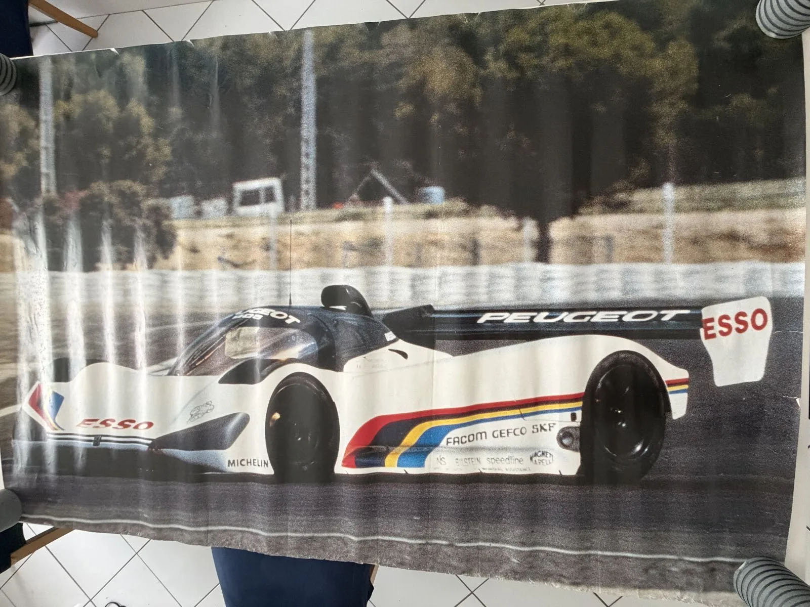 PEUGEOT 905 : LOT DE TROIS AFFICHES originale offset (usures…